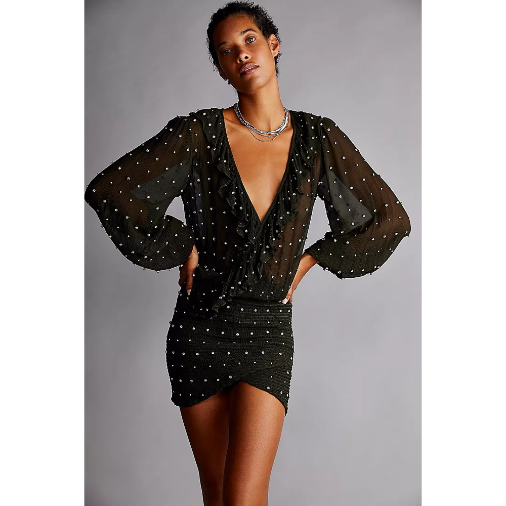 Retrofête Lennon Mini Dress Black Size XS
